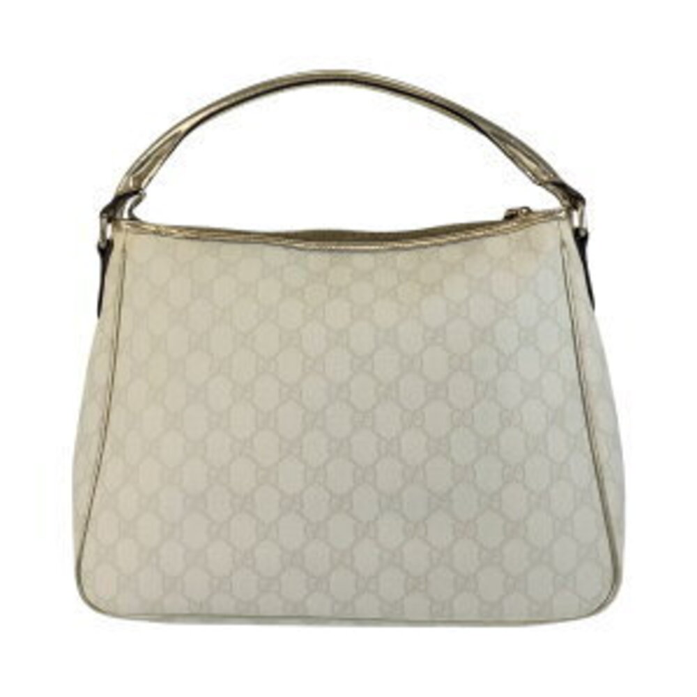 GUCCI white gold GG Supreme canvas handbag - Picture 2 of 10